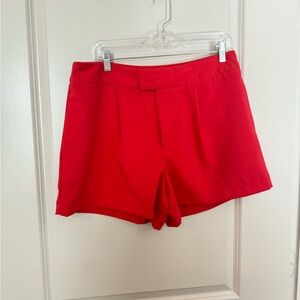 a new day Women's High Waist Red Shorts
